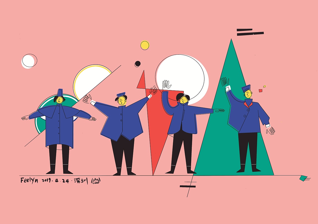 beatles专辑封面插画设计