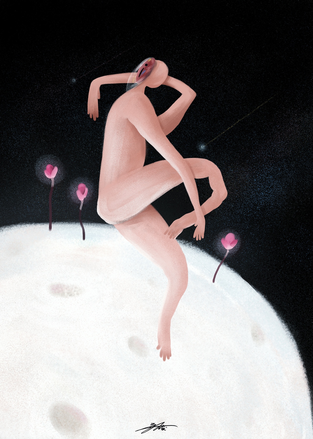 《月亮上的人儿呀》