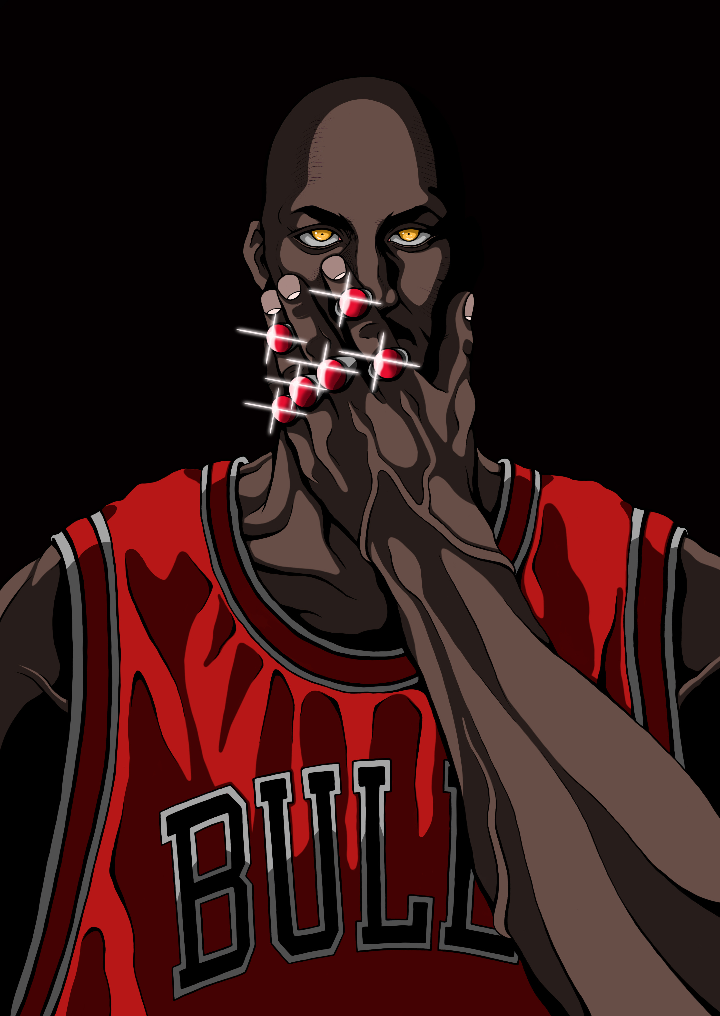 又画了几位我喜欢的nba球星