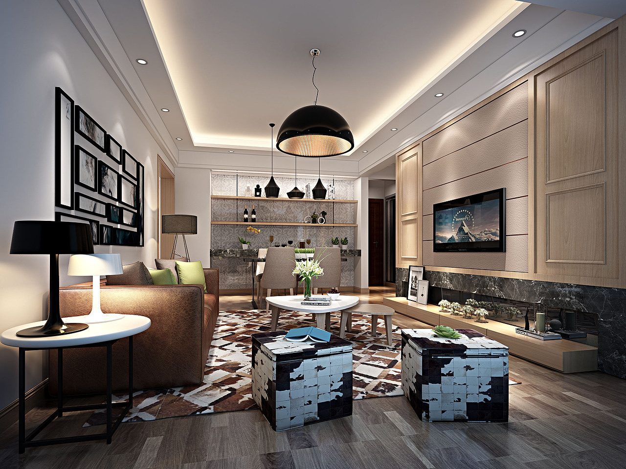 丹东方林装饰新中式庭院