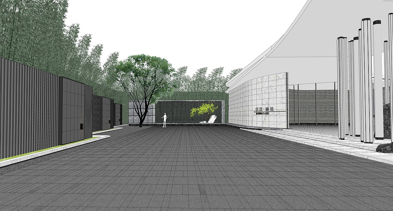 联发臻境示范区景观SU模型下载