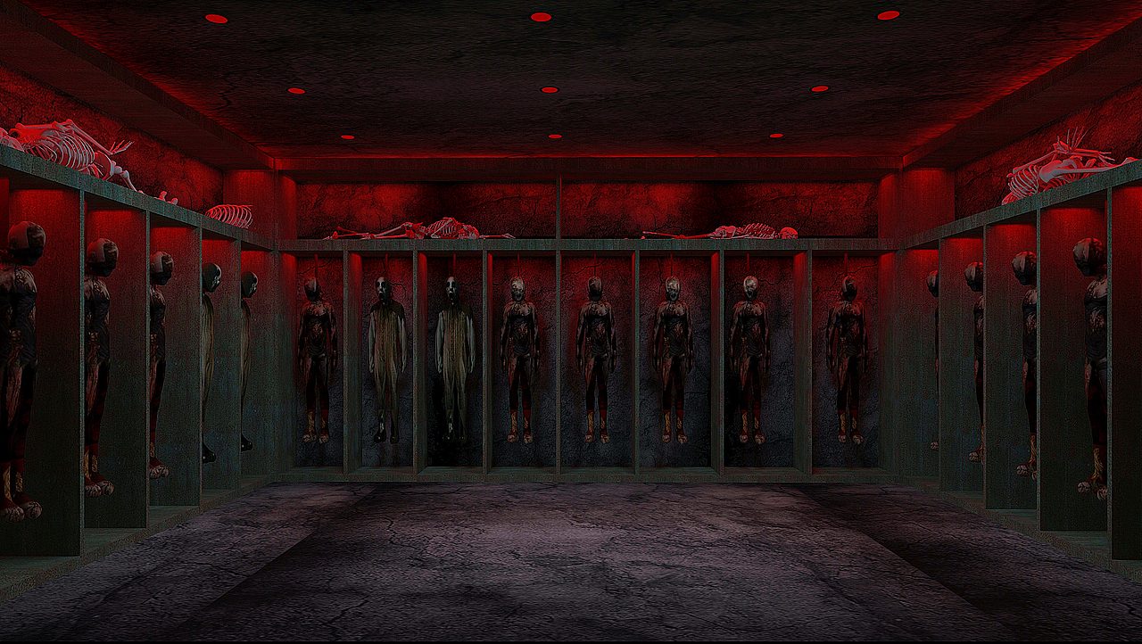 恐怖主题密室逃脱|空间|家装设计|正月也是里儿_原创作品-站酷zcool