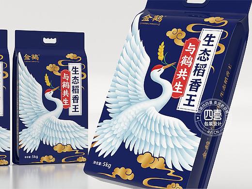金鹤大米包装设计与鹤共生系列