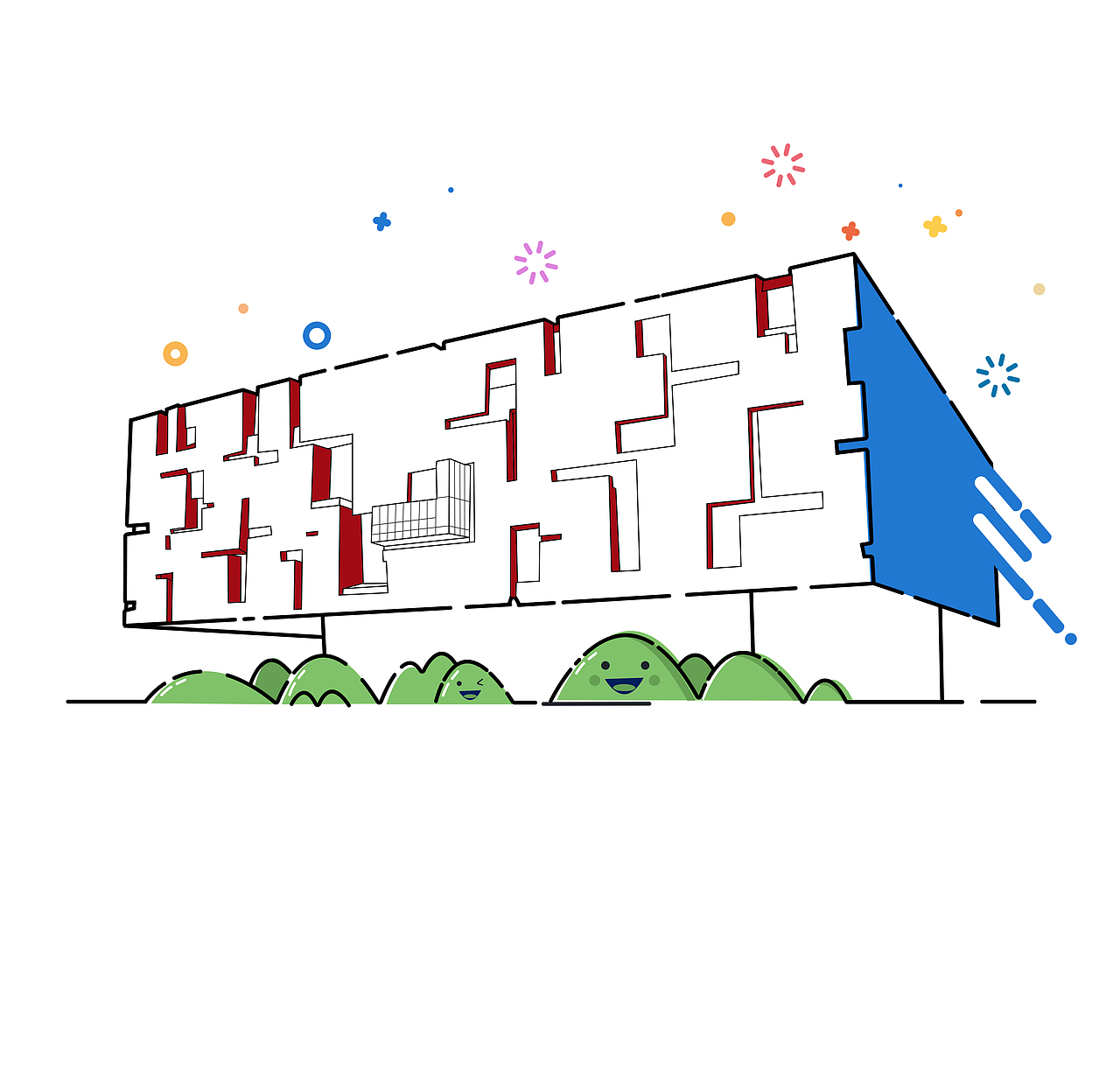 MBE风格——广州地标建筑（图ZNjIyNjI5NDg=） - 图标 - 站酷设计师陈远婷原创素材 - 站酷ZCOOL