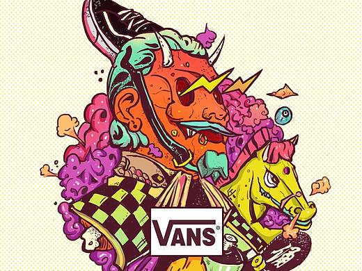 vans 插画设计-兵马俑