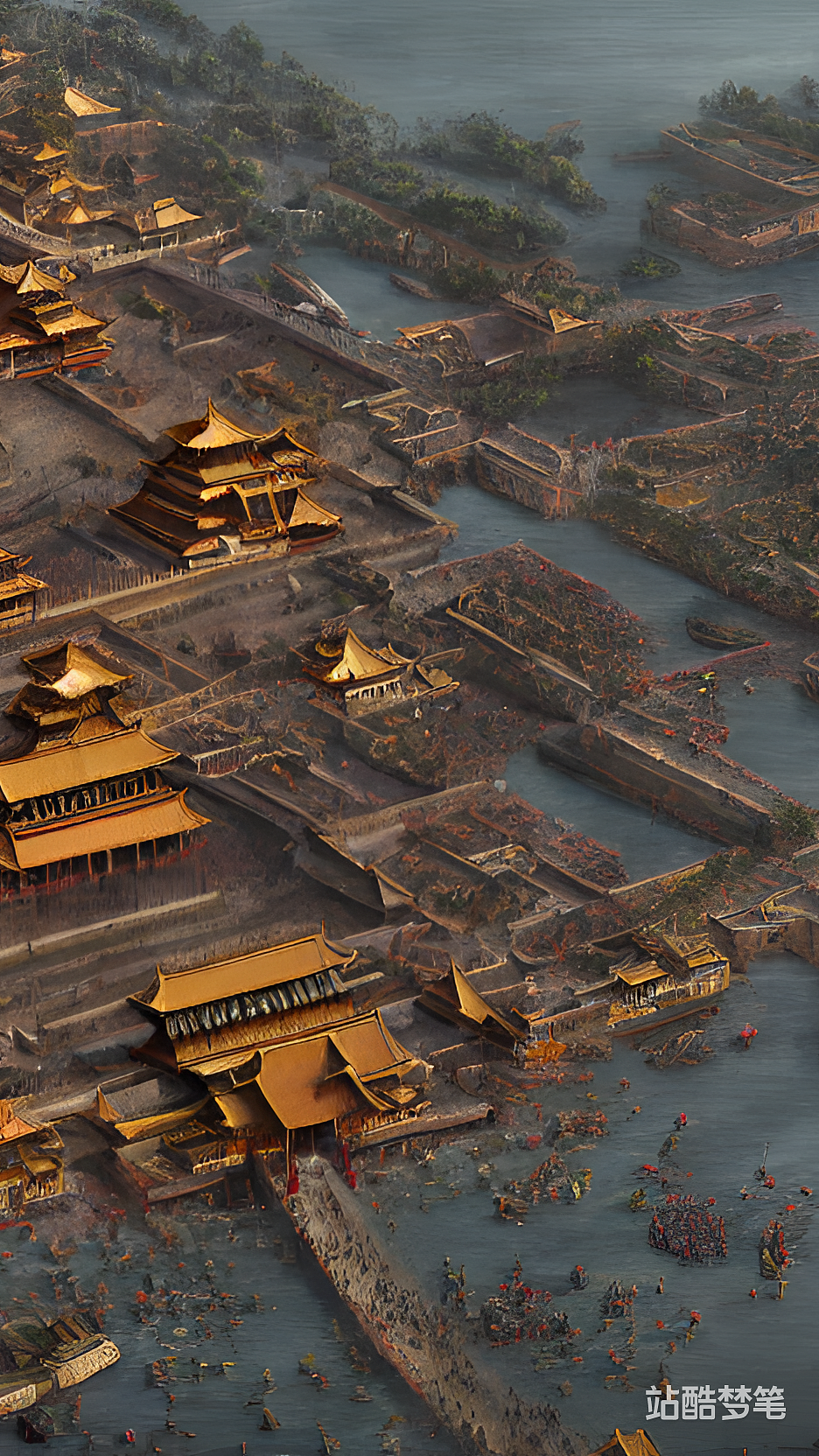 故宫坍塌（图ZMzI1MzAwMzY4） - AI作品 - 站酷设计师王大爷退休了原创素材 - 站酷ZCOOL