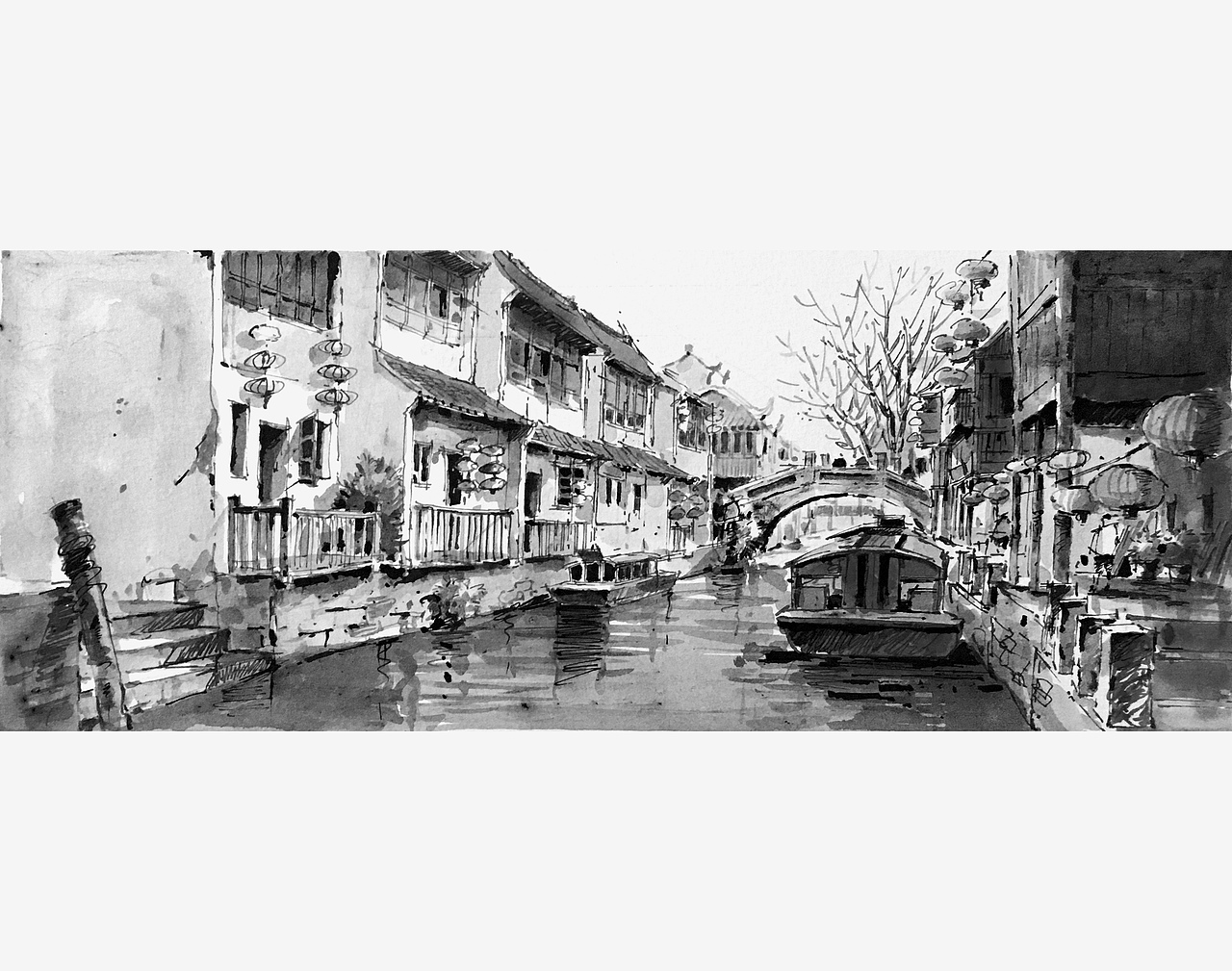 钢笔淡墨-苏州记录