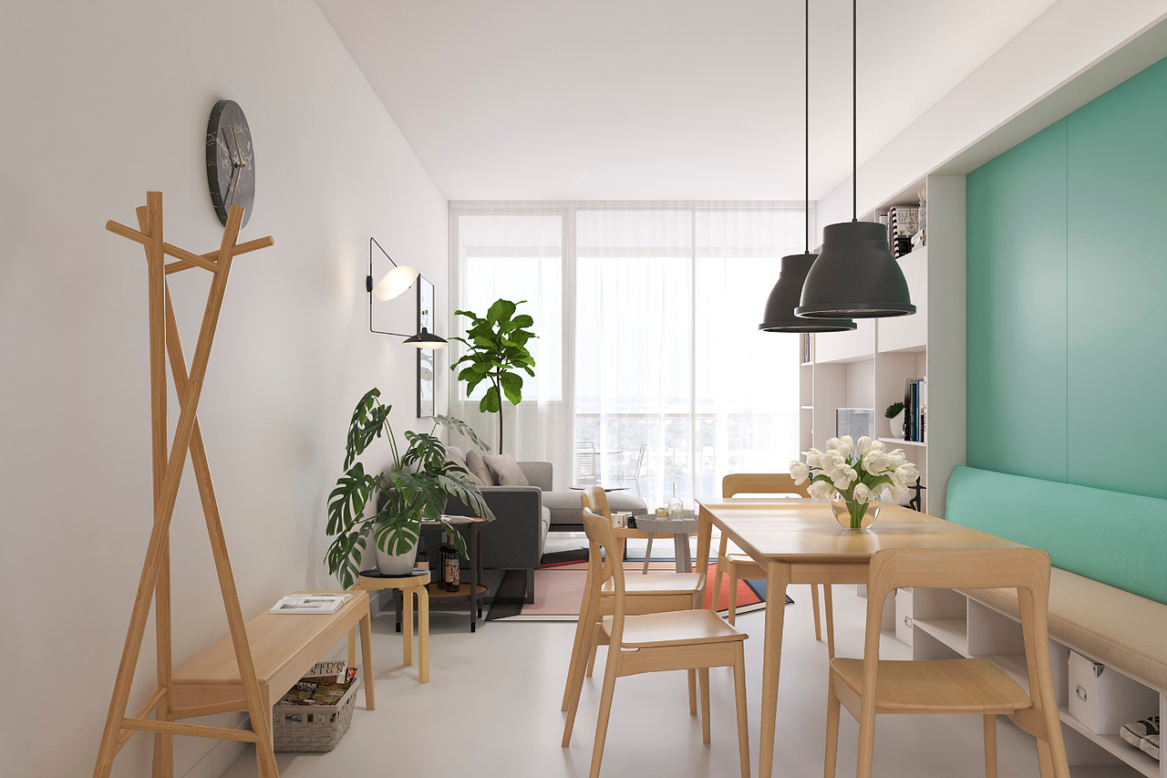 极具幸福感的住员工宿舍 I 长乐·退台方院·周先生的家（图ZMTI5NzA3Njky） - 家装设计 - 站酷设计师美璟设计原创素材 - 站酷ZCOOL