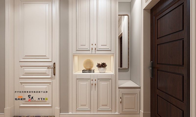 济宁皇营东郡 E1户型三室两厅两卫120平米 美式风格