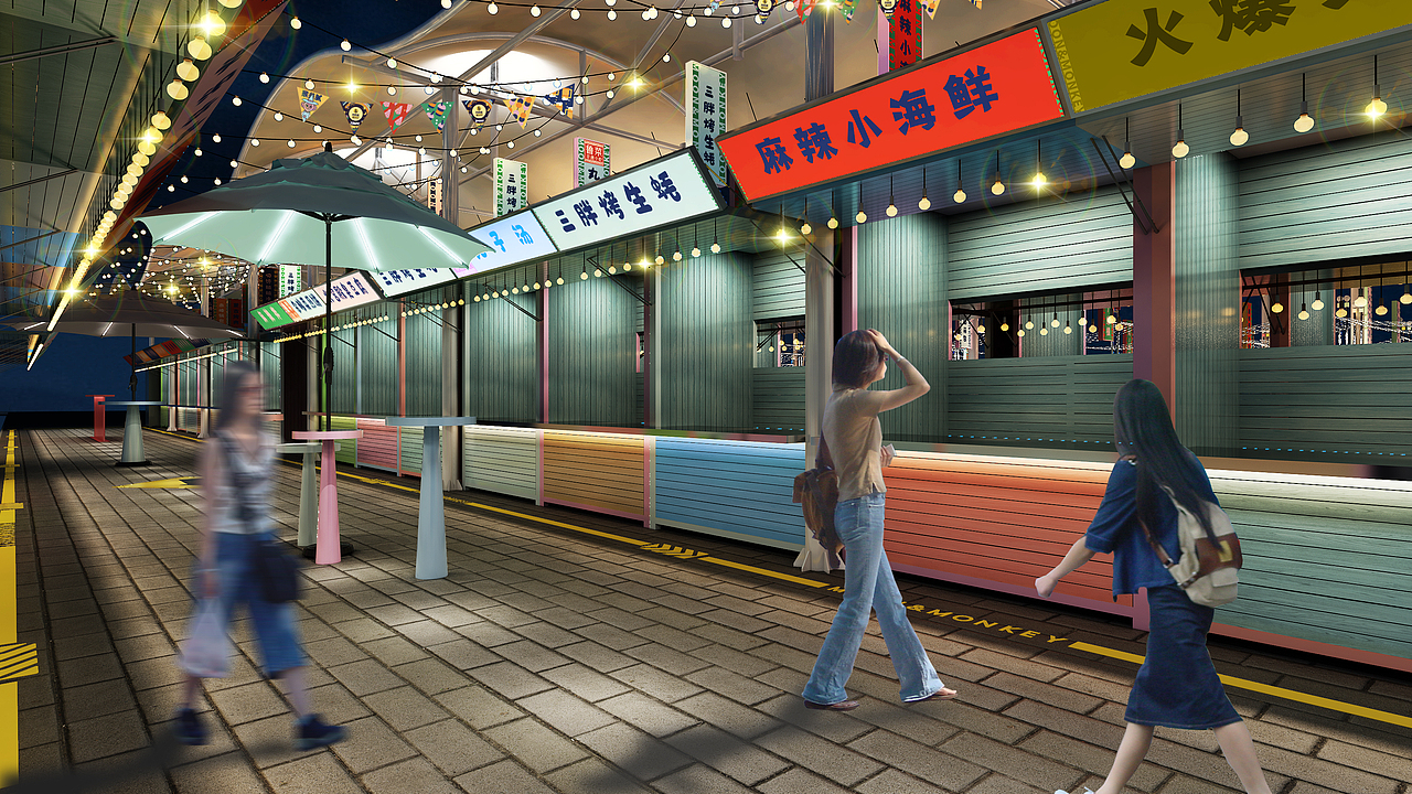 月亮猴魔法夜市——餐饮品牌设计 / 优站品牌营销