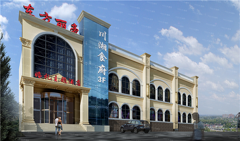 【非力】西山酒店外立面（图ZMTEzNjgyMDEy） - 家装设计 - 站酷设计师Cc拾叁原创素材 - 站酷ZCOOL