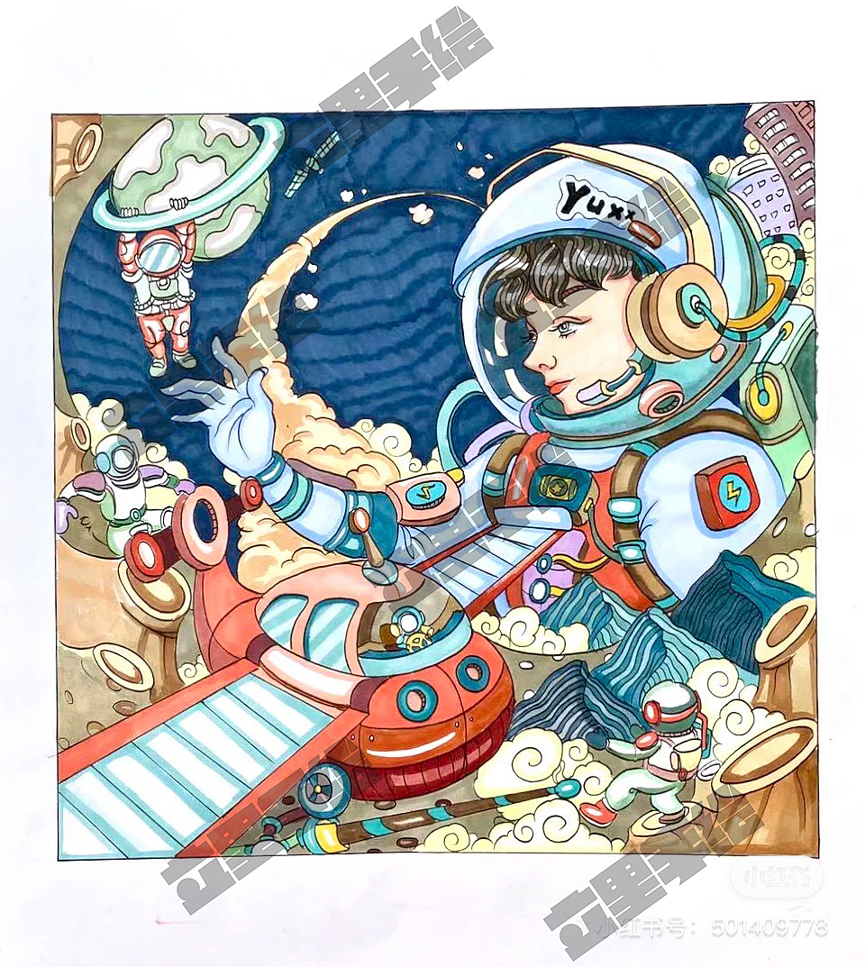 【科技题材】优秀学生作品分享（图ZMjY1NTkxNzQ0） - 创作习作 - 站酷设计师立里手绘工作室原创素材 - 站酷ZCOOL