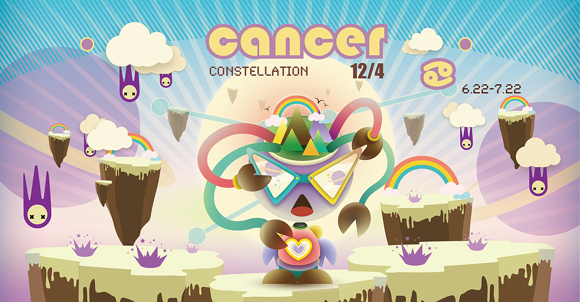 签语合作12星座系列（图ZNzgxMDYxMg==） - 新锐潮流插画 - 站酷设计师XIEYY430原创素材 - 站酷ZCOOL