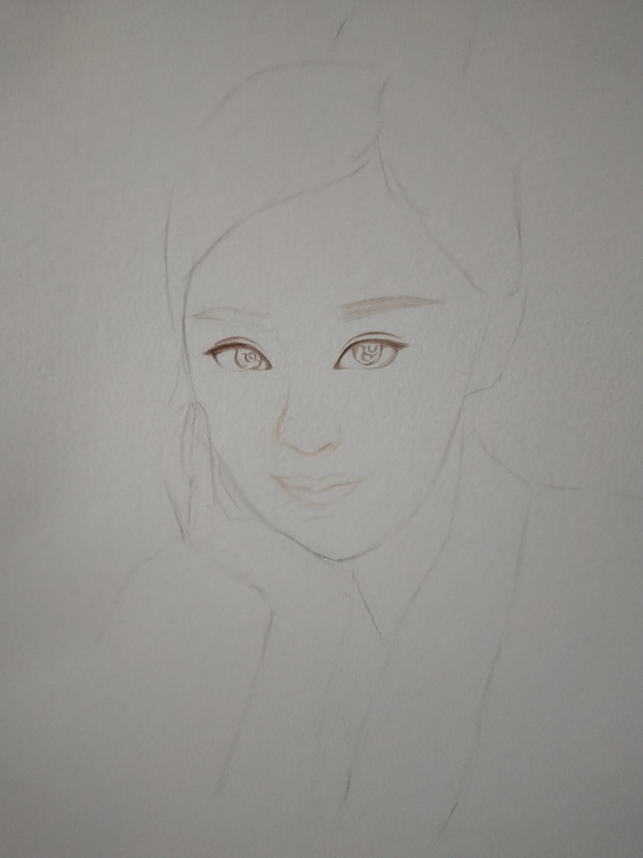 彩铅人物写生手绘