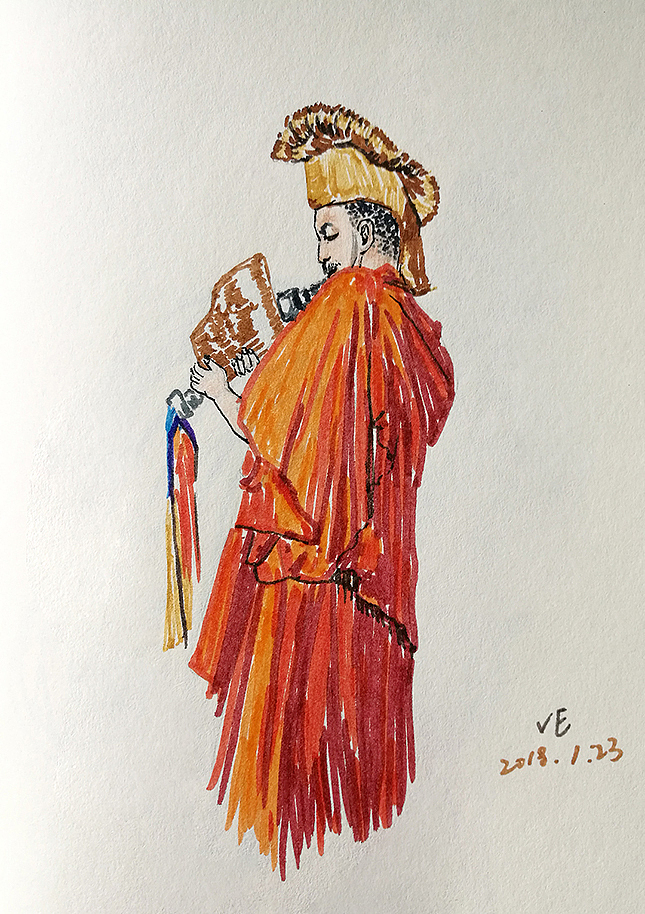 用小妞的水彩笔玩玩