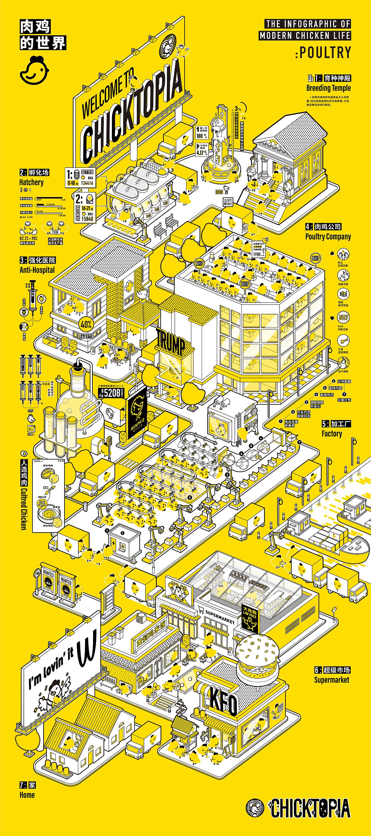 叽叽乌托邦｜CHICKTOPIA-信息可视化设计（图ZMjQ1MzAxODEy） - 信息图表 - 站酷设计师吴二夫原创素材 - 站酷ZCOOL