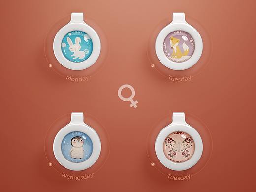 儿童驱蚊扣产品视觉设计