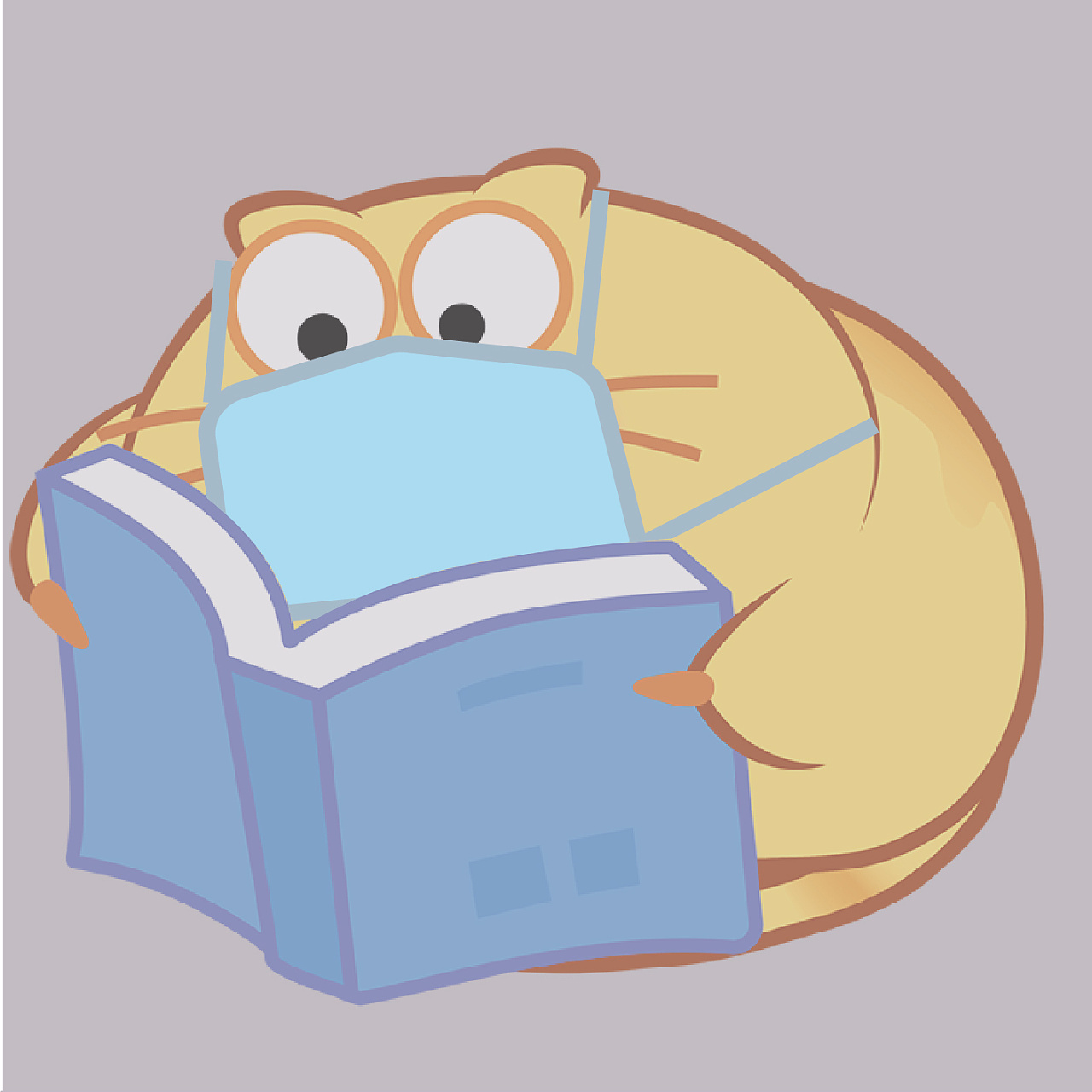 戴口罩的开心猫【头像】