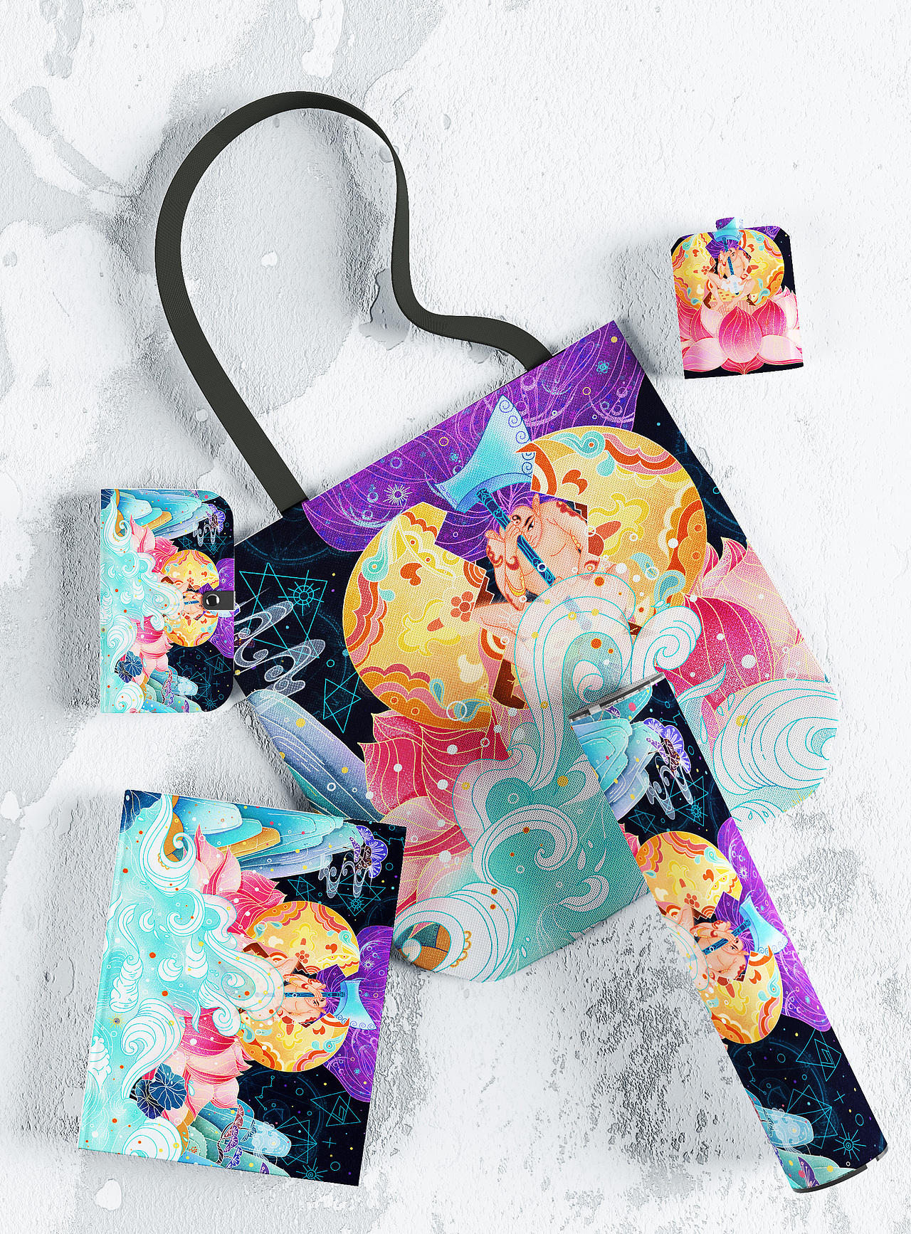 国潮风 中国古代神话   盘古。文创