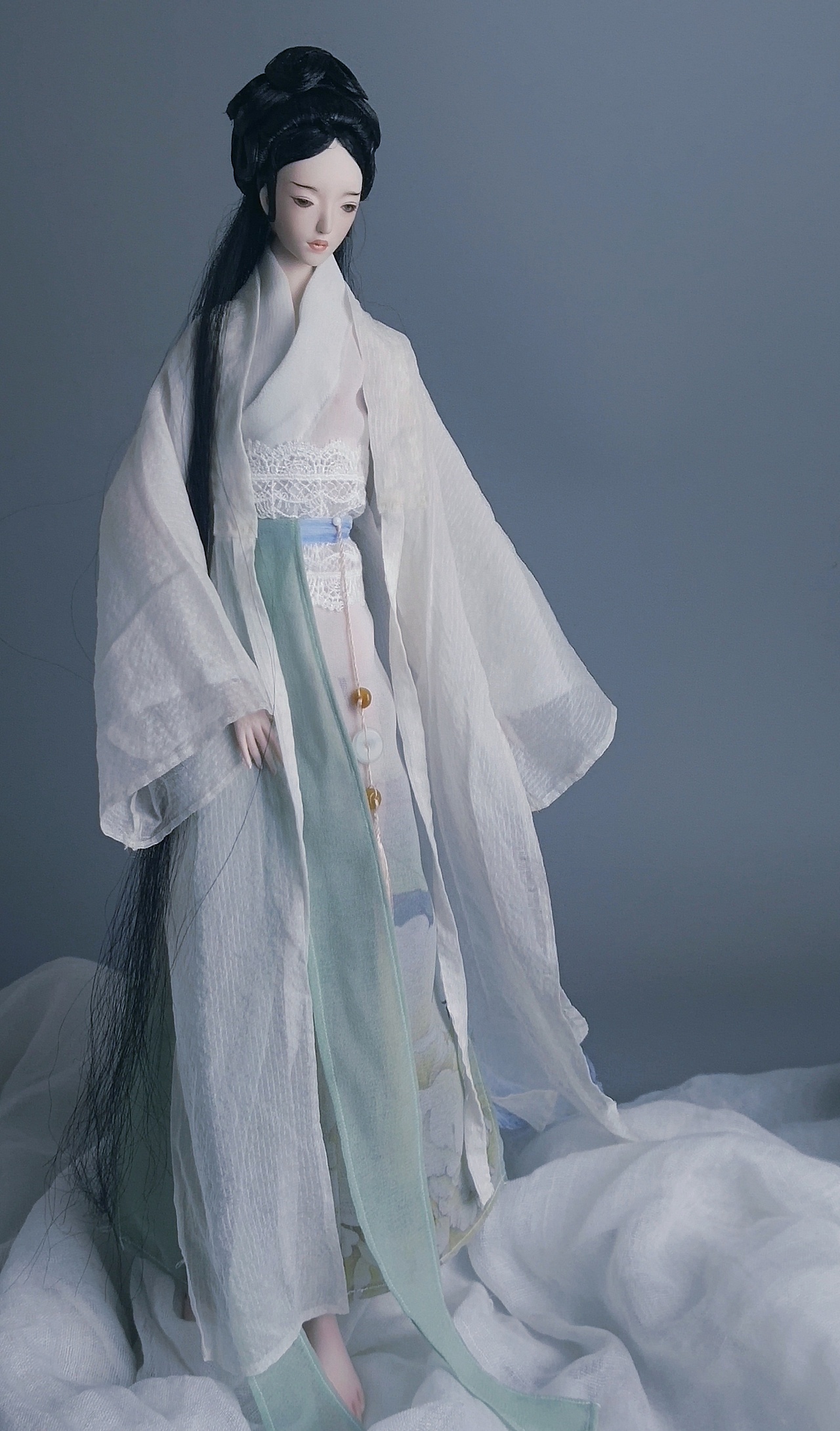 【陶瓷BJD】陶瓷玩偶 聊斋系列之玉板(白牡丹花仙)