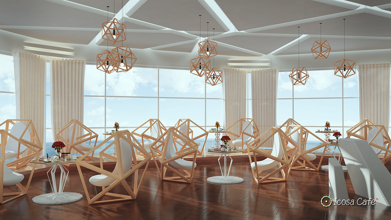 Icosa Cafe滨海咖啡屋（图ZMzQzMjgyMTY=） - 展陈设计 - 站酷设计师挠头阿吉丨龚允吉原创素材 - 站酷ZCOOL