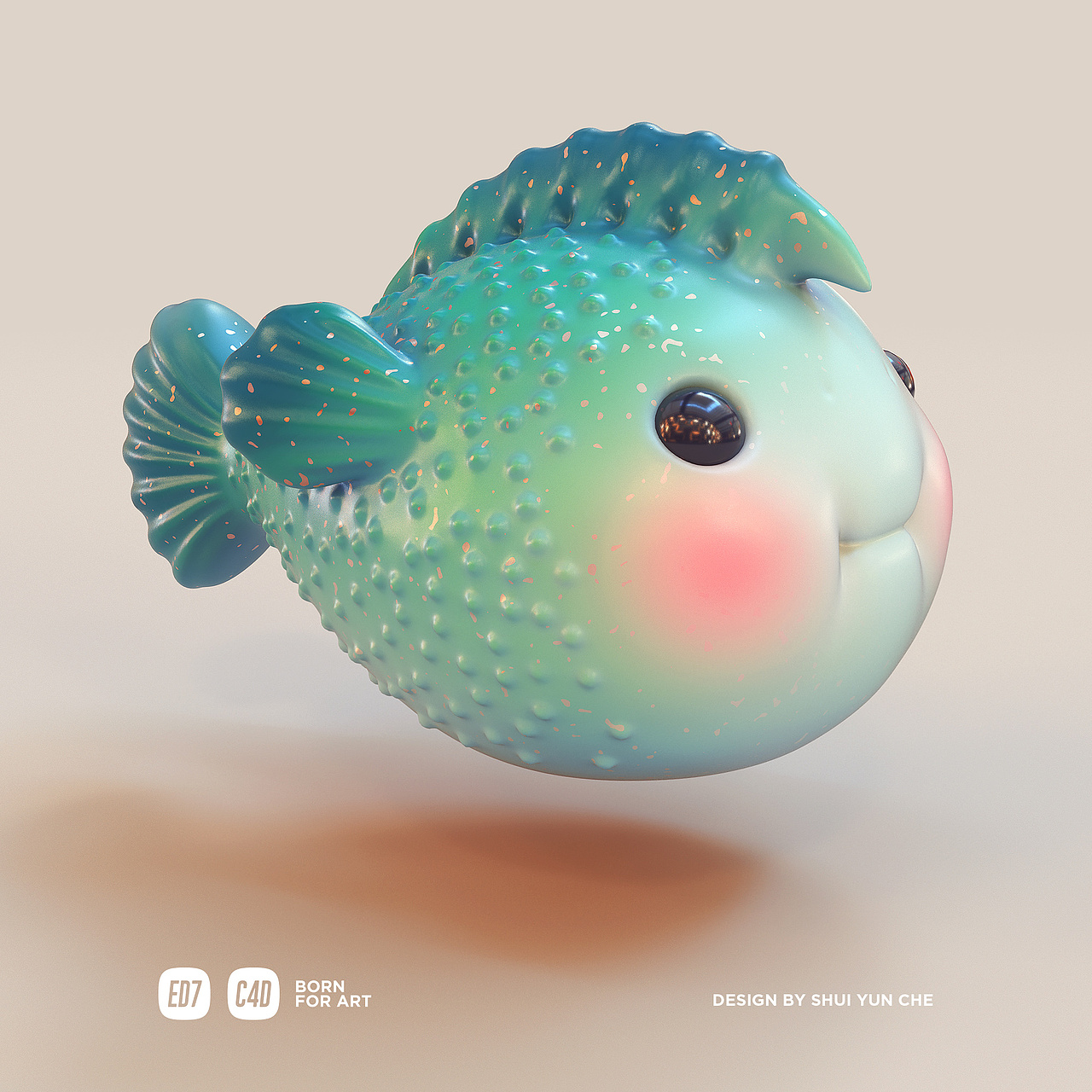 C4D视觉动物玩偶系列