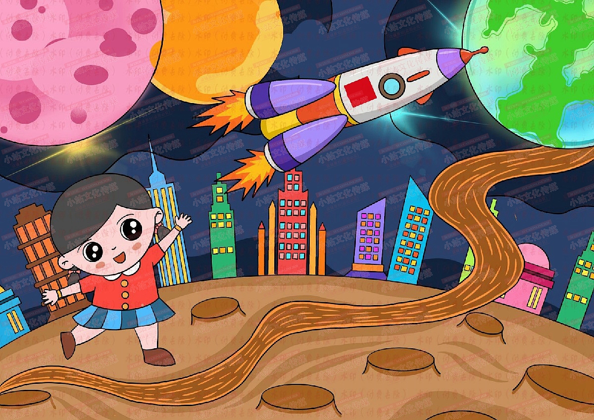 中小学生绘画 电脑绘画作品中小学电脑绘画作品31