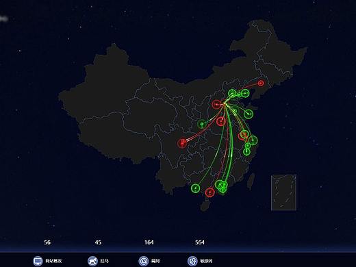 网站监测平台——拼接大屏显示（个人主页-ZMjcxNzgzMjQ=） - 软件界面 - 站酷设计师玉清路上原创素材 - 站酷ZCOOL