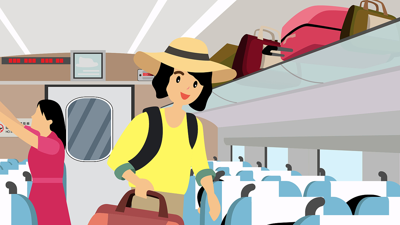 济南文创插画-高铁安全文明出行三字经©️耕阡陌