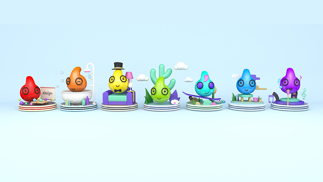 吉祥物IP设计 | 近一年的IP形象设计作品分享（图ZMjQ2MjQwOTI0） - IP形象 - 站酷设计师木子里Alan原创素材 - 站酷ZCOOL