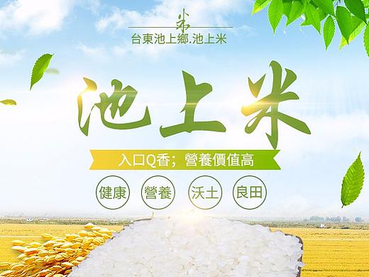 农产品农作物 大米详情页设计 海报设计