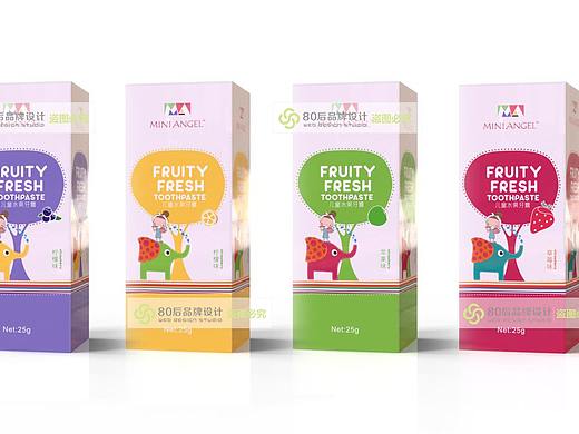 儿童牙膏包装