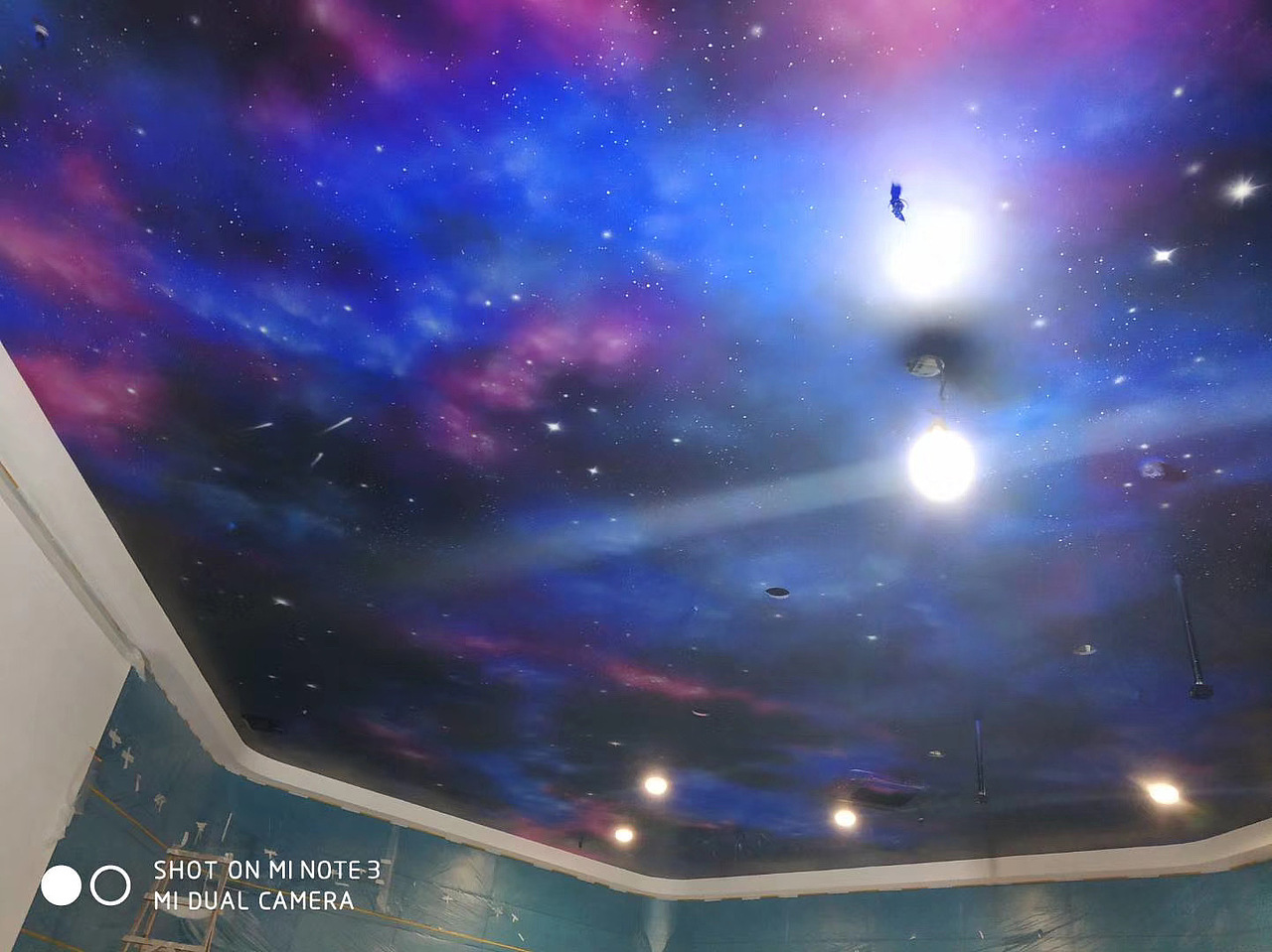 扬州市头桥医械小镇展览馆顶面星空彩绘（图ZMjE2NjI0MjU2） - 绘画 - 站酷设计师仙林吴彦祖原创素材 - 站酷ZCOOL