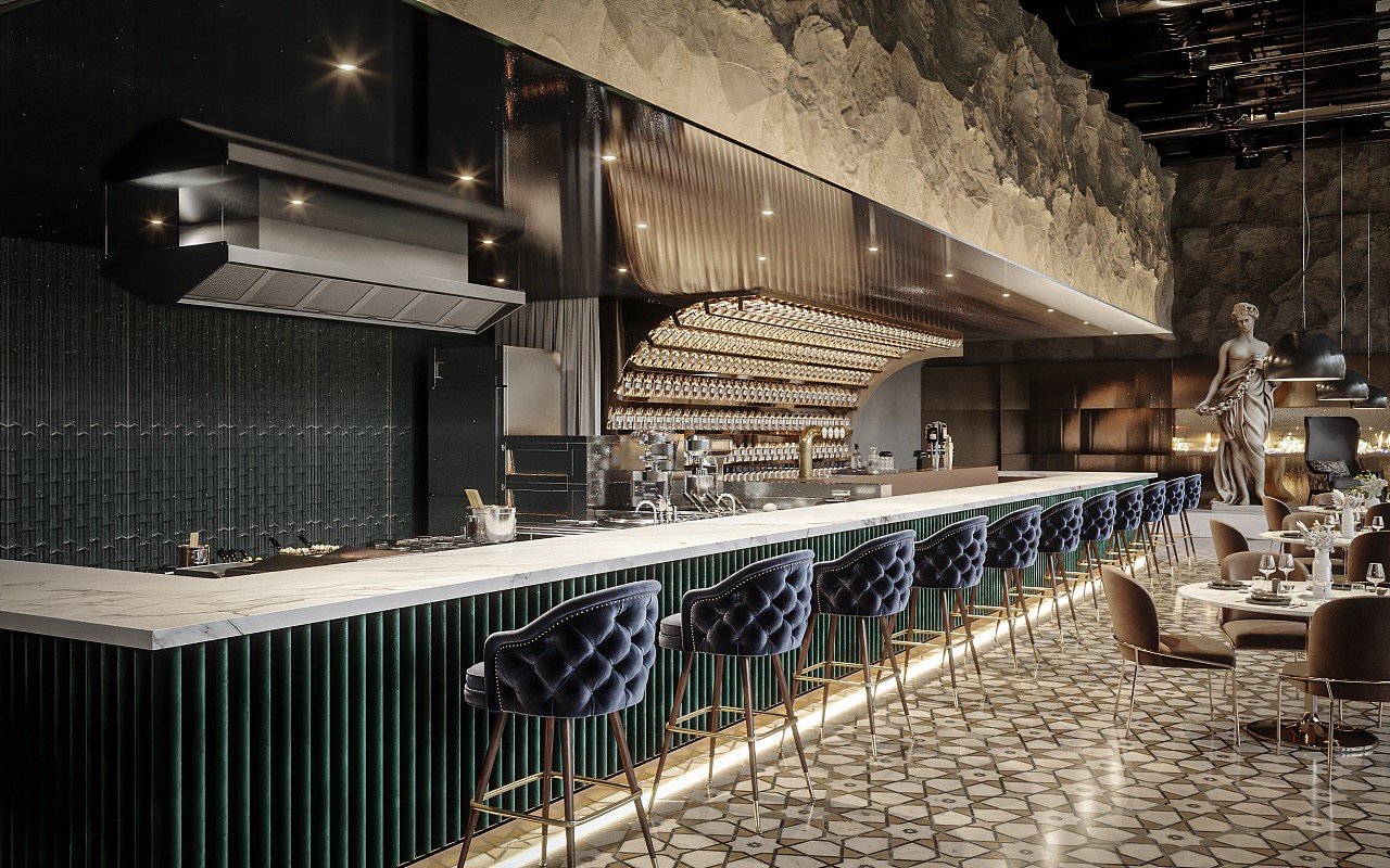 现代轻奢餐饮空间