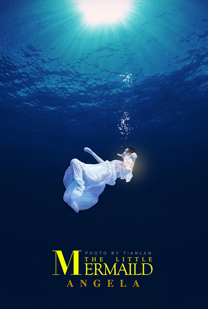 水下人像-----《海的女儿》（图ZMzYzOTg4MzI=） - 人像摄影 - 站酷设计师天蓝2009原创素材 - 站酷ZCOOL