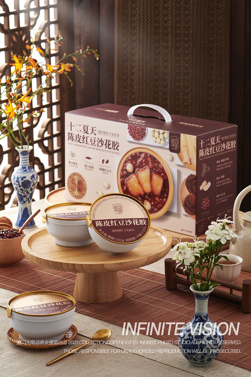 12夏天 陈皮红豆沙花胶 拍摄