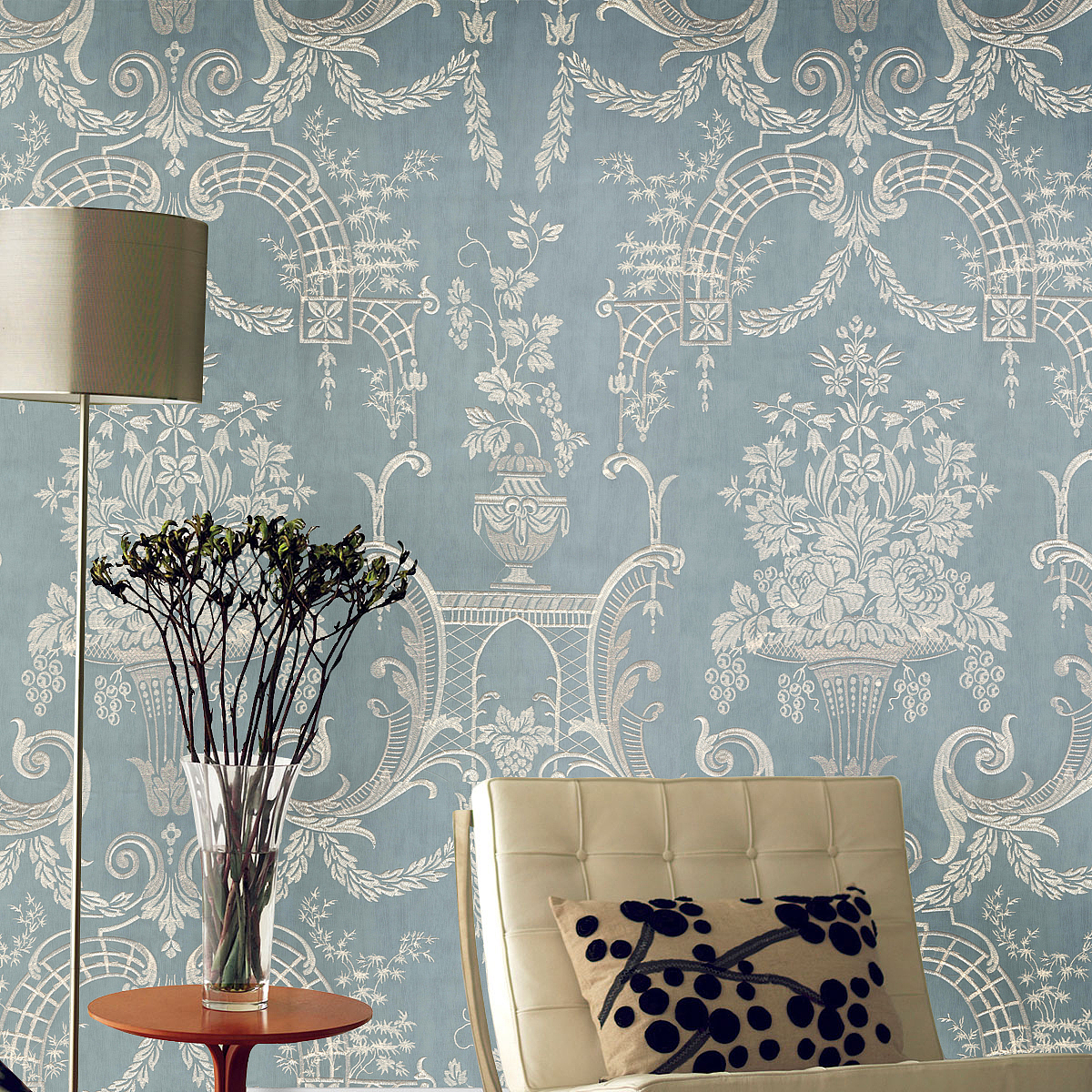 《刺绣窗帘.壁布效果图》