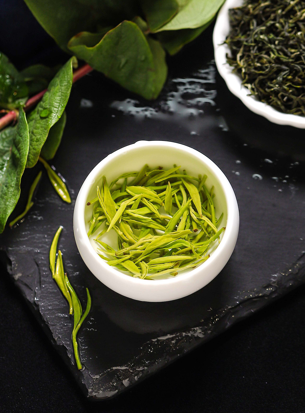 养生茶摄影 | 一级紫阳毛尖富硒茶绿