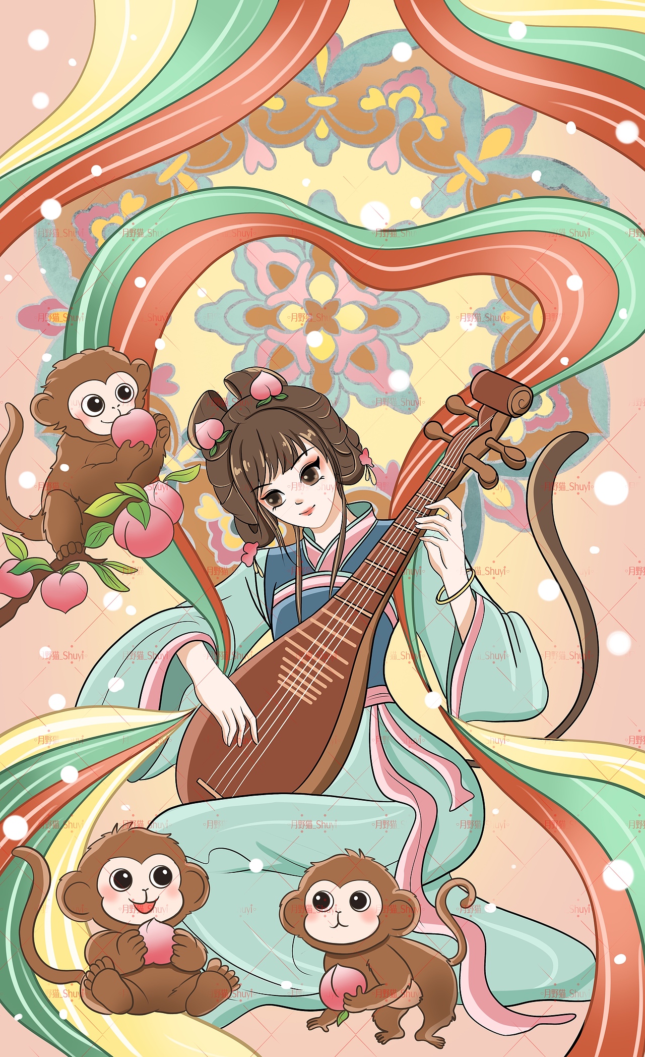 十二生肖拟人插画（图ZMzc0Nzg5OTY0） - 商业插画 - 站酷设计师画渣猫儿原创素材 - 站酷ZCOOL