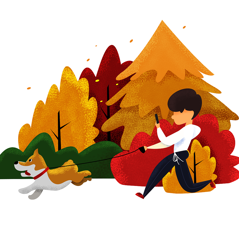 秋天（图ZMTk2Mzg4MTQ0） - 新锐潮流插画 - 站酷设计师D_Summer原创素材 - 站酷ZCOOL