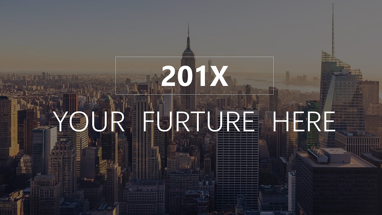 201X杂志风风景图工作汇报PPT模板