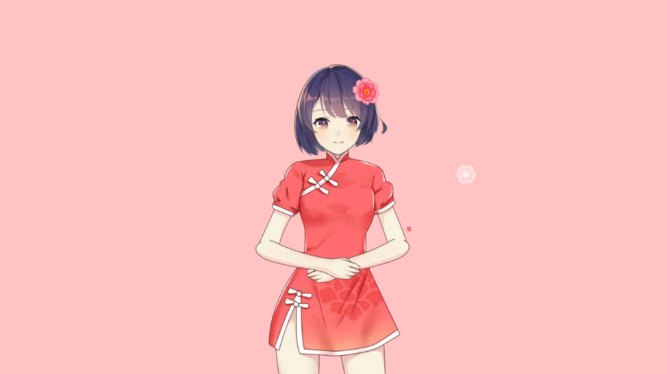 二次元美少女不同服装动态图（图ZMjU5Mjg4MTIw） - 动效设计 - 站酷设计师开心面团原创素材 - 站酷ZCOOL