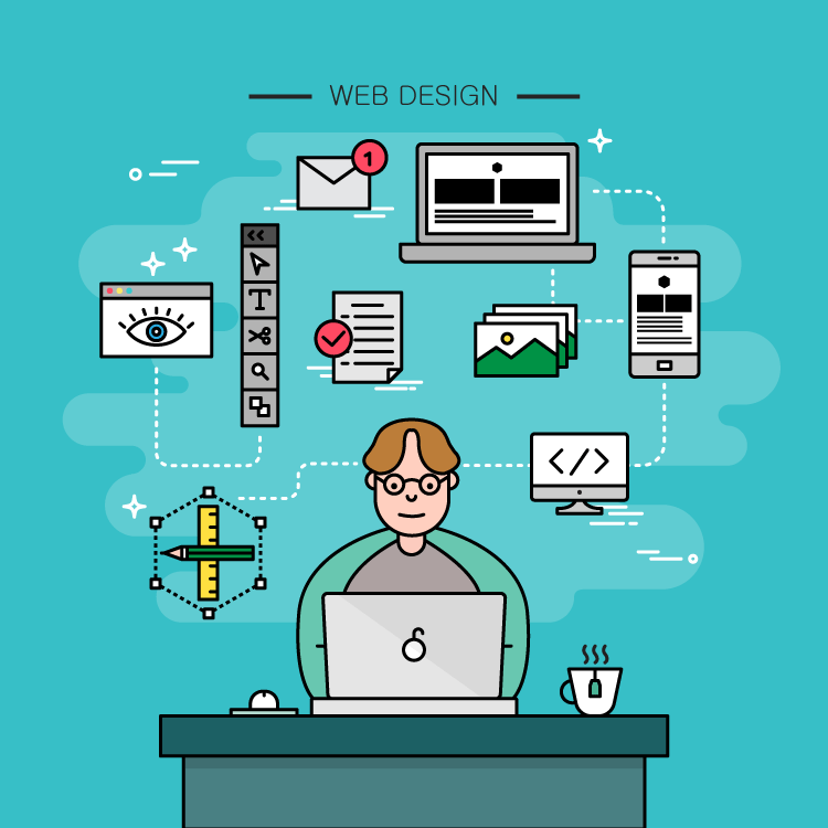 互联网IT职业人物插画（图ZMjIwMTM5MTky） - 创作习作 - 站酷设计师越前龍馬原创素材 - 站酷ZCOOL