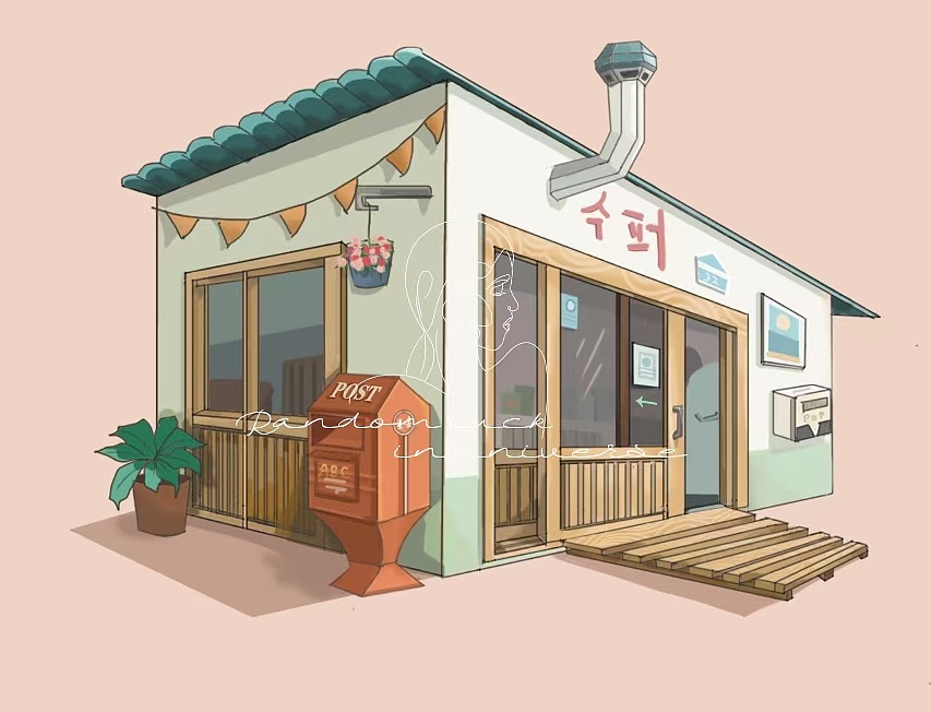 小房子练习（图ZMjU3NDcyODE2） - 商业插画 - 站酷设计师人面桃花111原创素材 - 站酷ZCOOL