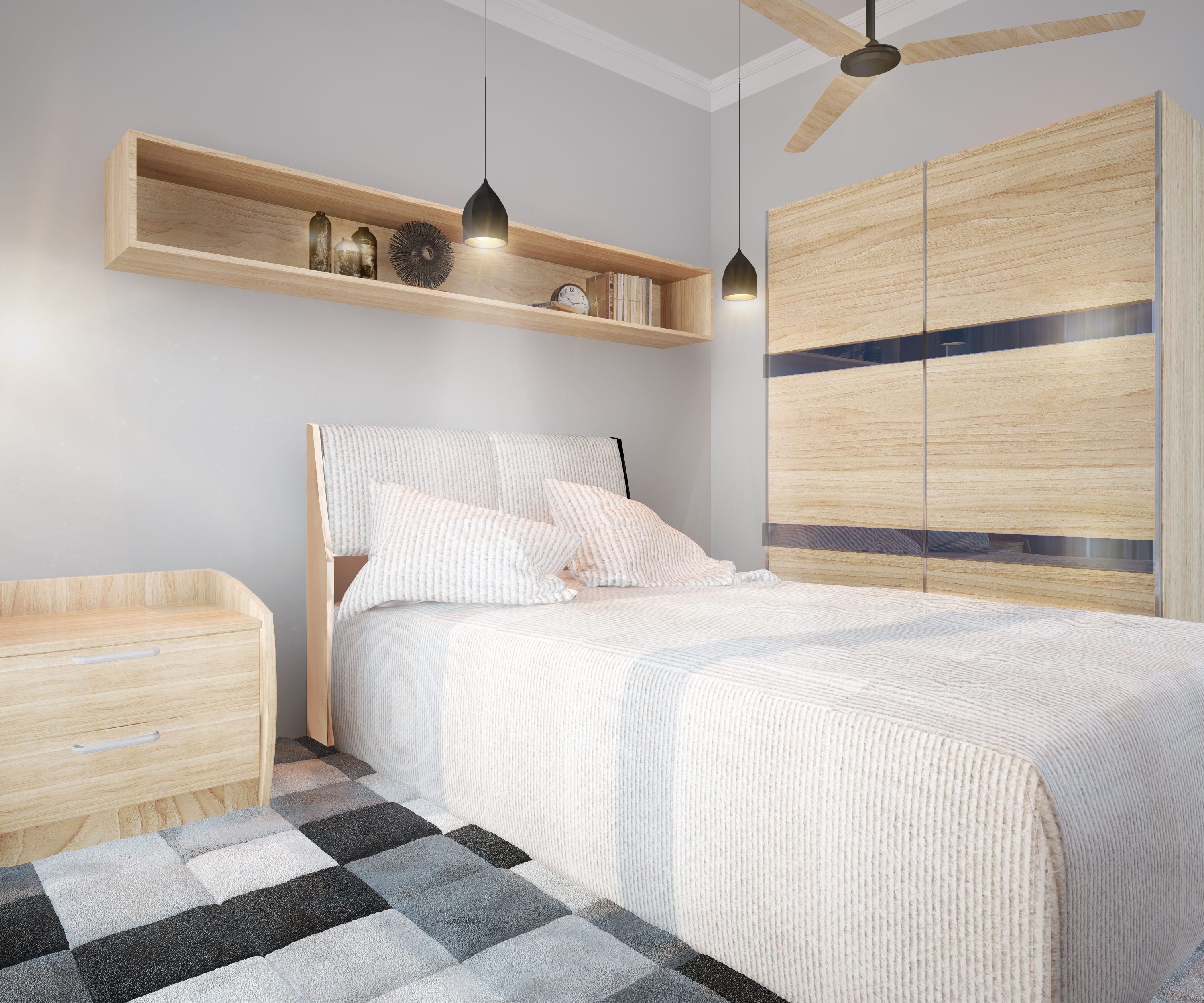 特别朴素的小卧室