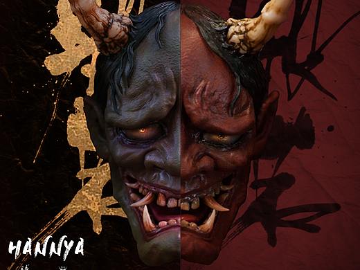 高彦哲 X 谛巳 般若 面雕 壁挂