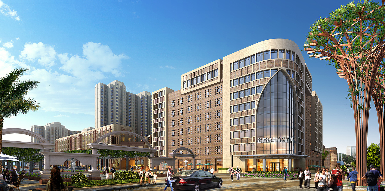 新疆吐鲁番商业住宅项目（图ZODA1MzQ0MzY=） - 建筑设计 - 站酷设计师九层之台原创素材 - 站酷ZCOOL