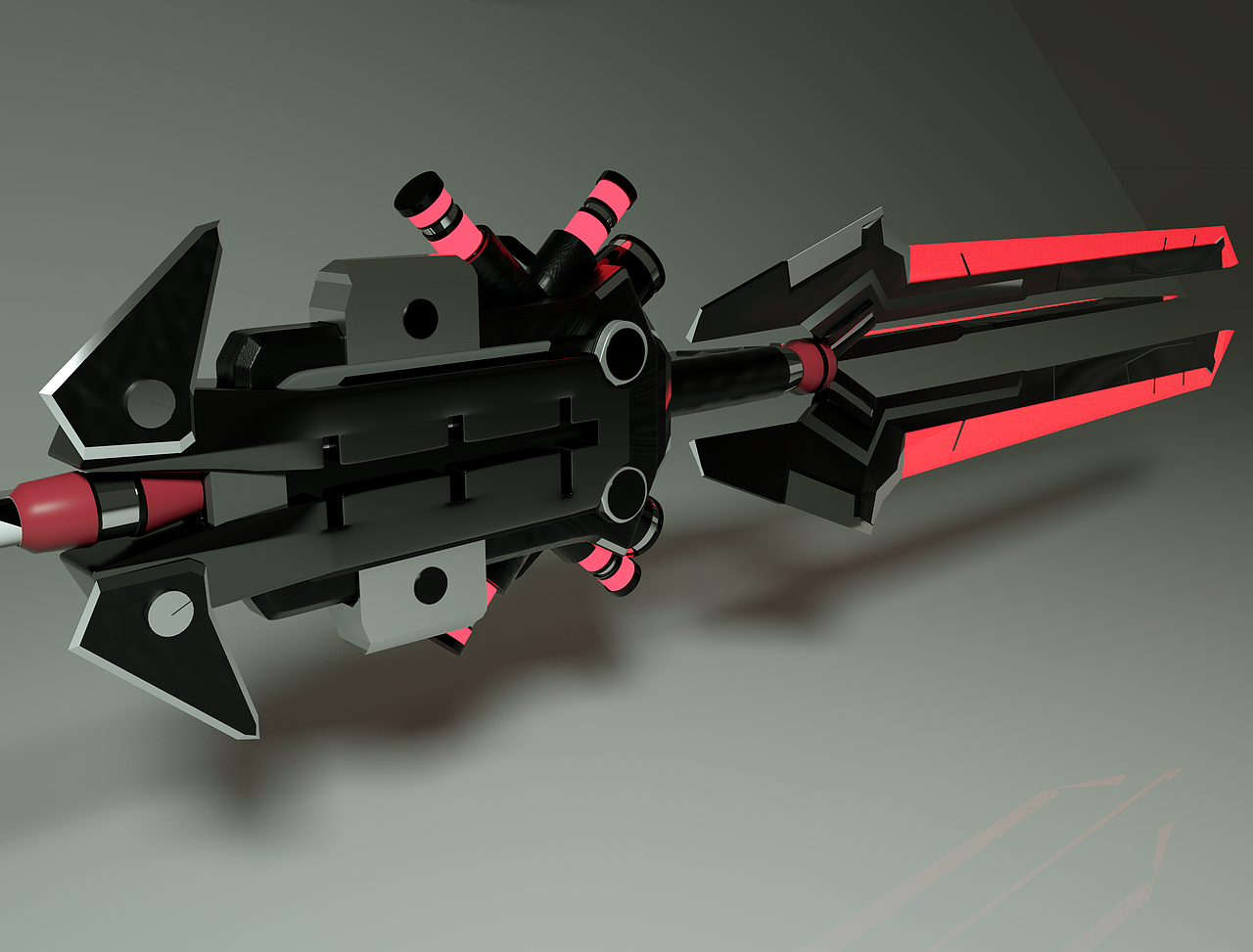 2019古早建模练习-红豆之枪