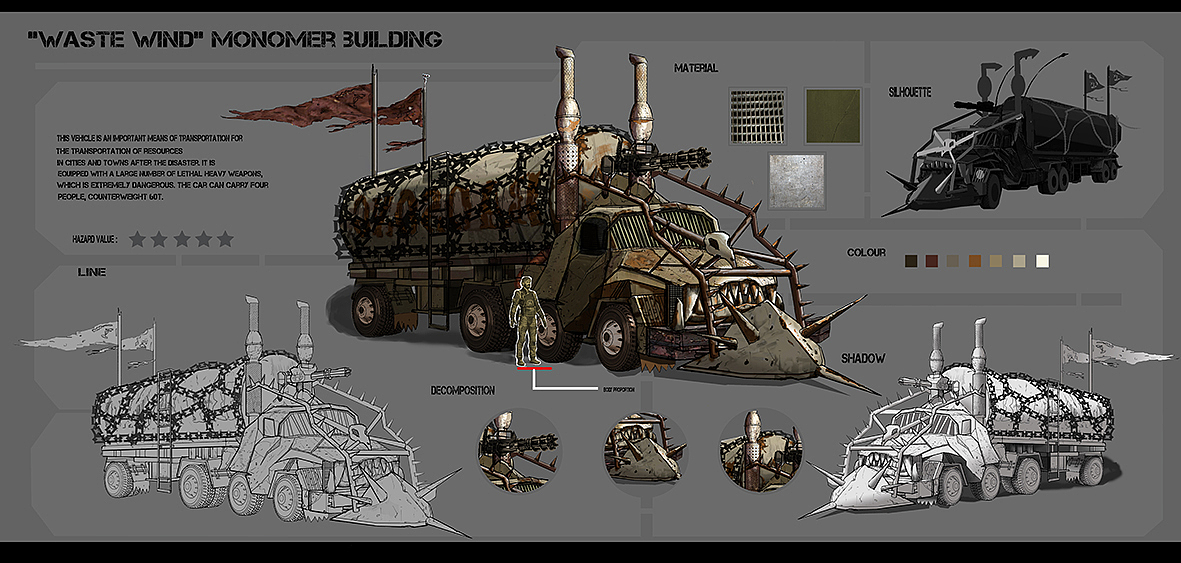 废土风单体载具设计