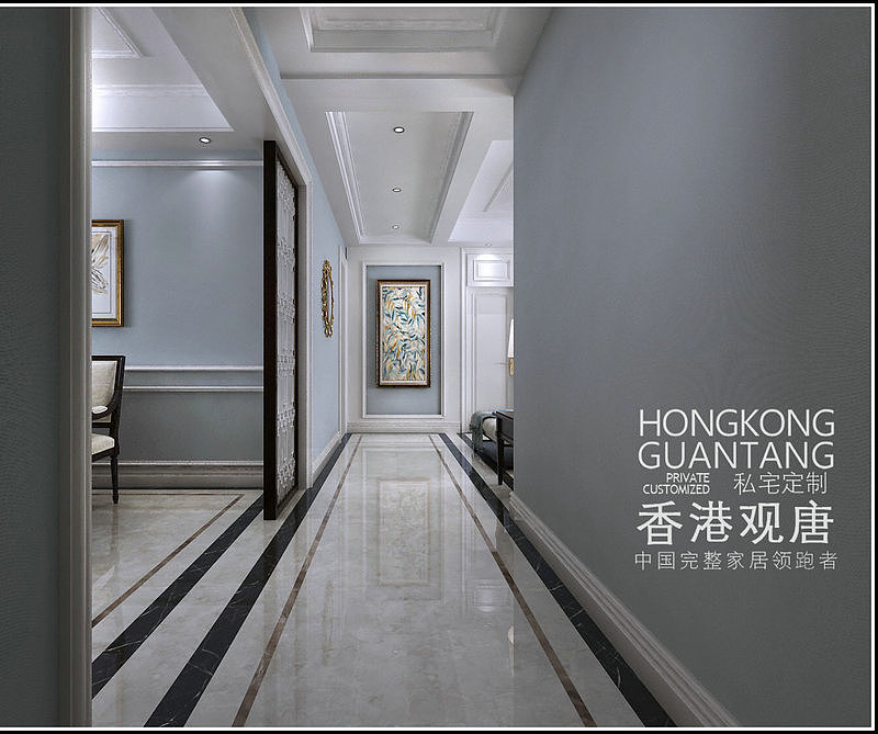 滕州装饰公司-滕州人和天地147平方米美式风格效果图（图ZMTI0ODY2NjI4） - 家装设计 - 站酷设计师滕州设计师原创素材 - 站酷ZCOOL